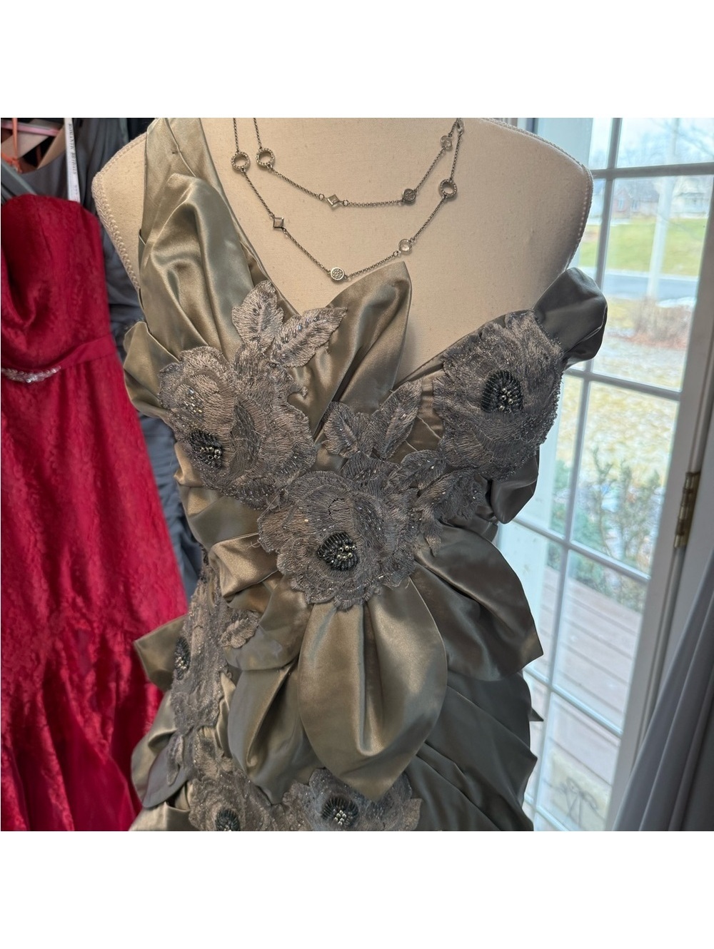 RARE One-of-a-Kind "Lisbon" Handmade Gown/Wedding - Picture 4 of 15